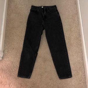 Black zara mom jeans